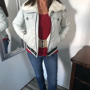 Hell is for Heroes baby blue fur jacket